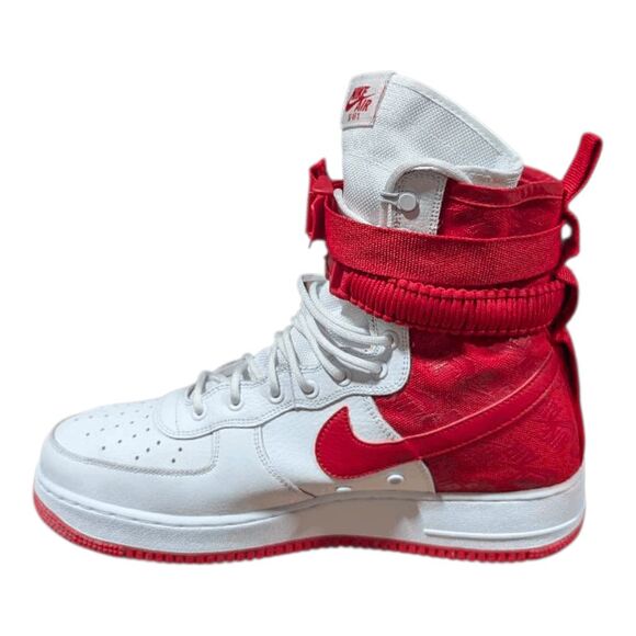 NIKE SF Air Force 1 High 'University Red' Sneakers Size 13 - Picture 7 of 9